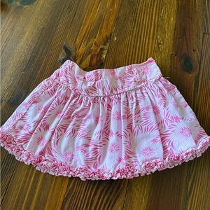George Pink Floral Print Elastic Waist Skirt
